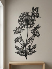 Butterfly Flower Wall Art