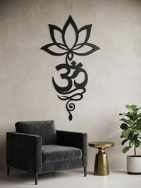 Lotus Om Metal Wall Decor