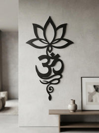 Lotus Om Metal Wall Decor