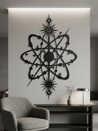 Large Atom Orbit Wall Art
