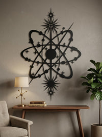 Large Atom Orbit Wall Art