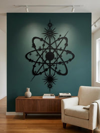 Large Atom Orbit Wall Art