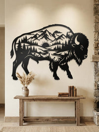 American Bison Metal Wall Art