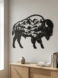 American Bison Metal Wall Art