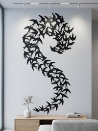 Flock of Birds Metal Wall Decor