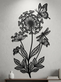 Butterfly Flower Wall Art