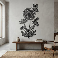 Butterfly Flower Wall Art