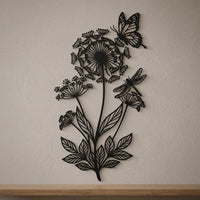 Butterfly Flower Wall Art