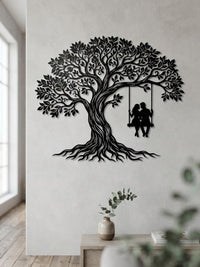 Romantic Tree of Life Metal Wall Decor