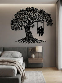 Romantic Tree of Life Metal Wall Decor