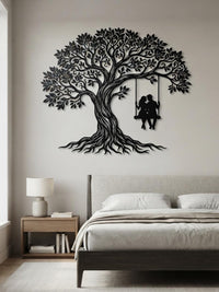 Romantic Tree of Life Metal Wall Decor