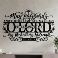 Psalm 19:14 Metal Wall Decor