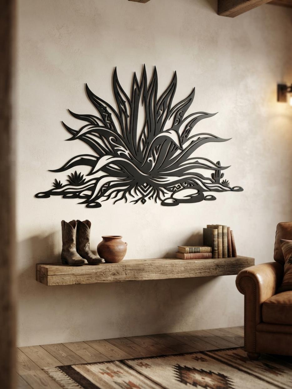 Agave Metal Wall Decor