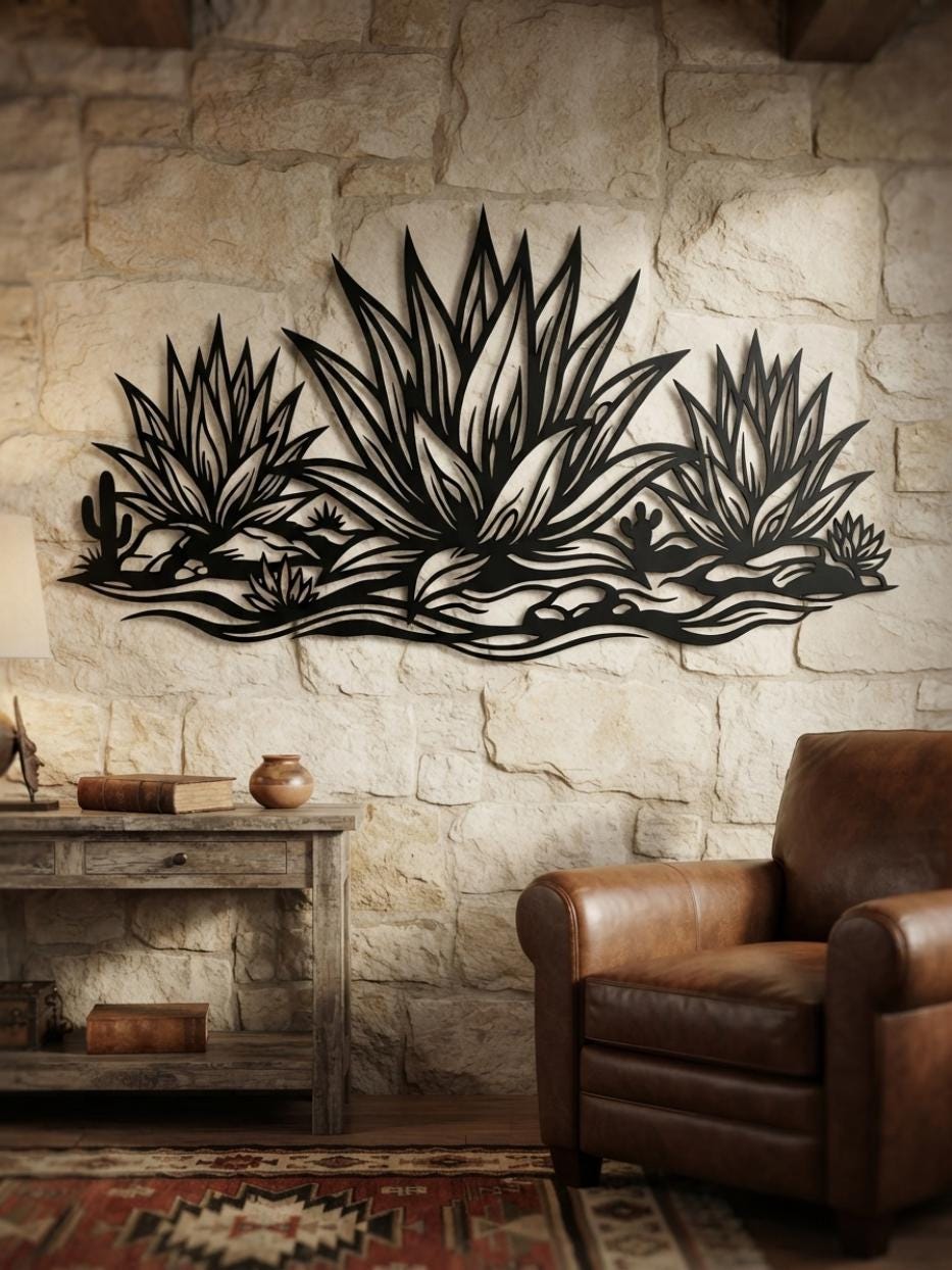Agave Metal Wall Decor