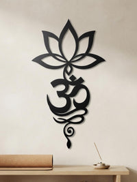 Lotus Om Metal Wall Decor