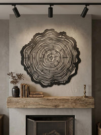 Tree Ring Metal Wall Art