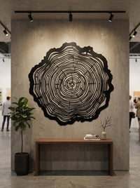 Tree Ring Metal Wall Art