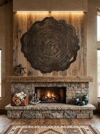 Tree Ring Metal Wall Art