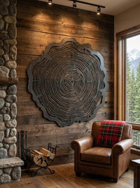 Tree Ring Metal Wall Art