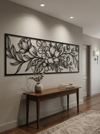 Flowers Large Metal Wall Art