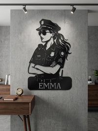 Personalized Police Sign