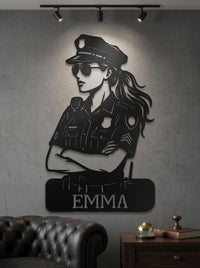 Personalized Police Sign