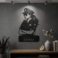 Personalized Police Sign