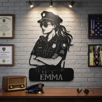 Personalized Police Sign