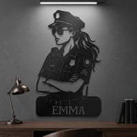 Personalized Police Sign