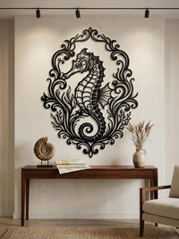 Metal Seahorse Wall Art