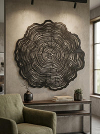 Tree Ring Metal Wall Art