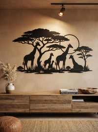 Safari Giraffe Wall Art