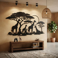 Safari Giraffe Wall Art