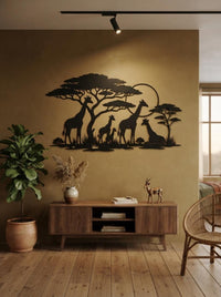 Safari Giraffe Wall Art