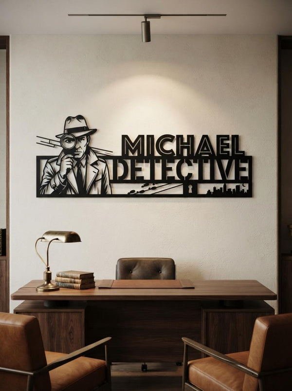 Personalized Detective Sign
