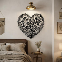 Heart Tree Metal Wall Art