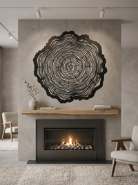 Tree Ring Metal Wall Art