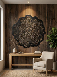 Tree Ring Metal Wall Art