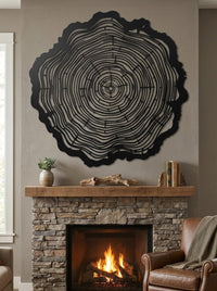 Tree Ring Metal Wall Art