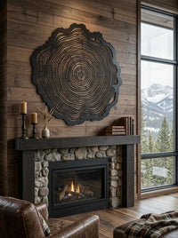 Tree Ring Metal Wall Art