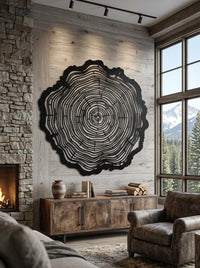 Tree Ring Metal Wall Art