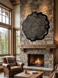 Tree Ring Metal Wall Art