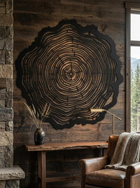 Tree Ring Metal Wall Art