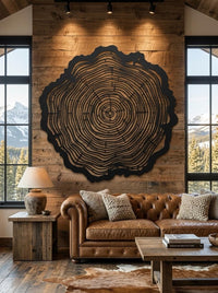Tree Ring Metal Wall Art