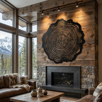 Tree Ring Metal Wall Art