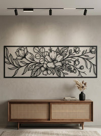 Flowers Large Metal Wall Art