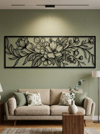 Flowers Large Metal Wall Art
