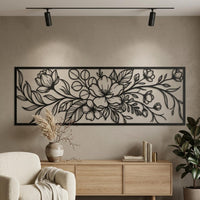 Flowers Large Metal Wall Art