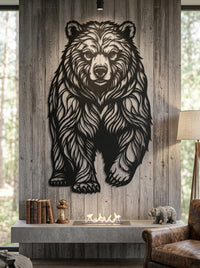 Bear Metal Wall Art