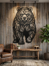 Bear Metal Wall Art